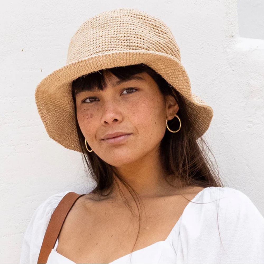 Made by Minga Summer Bucket Hat - Crocheted Natural